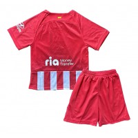 Echipament fotbal Atletico Madrid Tricou Acasa 2023-24 pentru copii maneca scurta (+ Pantaloni scurti)